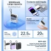 Pin sạc dự phòng REMAX RPP-603 20.000mAh, 2 cáp sạc nhanh cho iPhone Android, PD 22.5W + QC 20W - Giá 635k 7