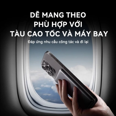 Pin sạc dự phòng UNEED QI2 20W siêu mỏng 0.65cm sạc nhanh, hút từ mạnh 12.000/6.000mAh giá 459.000 VND