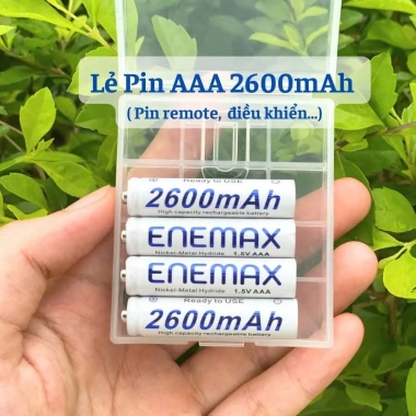 Pin Sạc Enemax 12.000mAh - Sạc Nhanh, Ngắt Tự Động, Chống Cháy Nổ, Vạch Báo % Pin, An Toàn 10 Pin Sạc Enemax 12.000mAh - Sạc Nhanh, Ngắt Tự Động, Chống Cháy Nổ, Vạch Báo % Pin, An Toàn 10