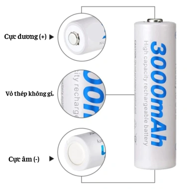 Pin sạc Enemax 1.5V AA/AAA - Sạc nhanh, bền bỉ, lên tới 3.500 lần, an toàn 9 Pin sạc Enemax 1.5V AA/AAA - Sạc nhanh, bền bỉ, lên tới 3.500 lần, an toàn 9