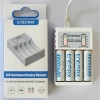 Pin sạc Enemax 4.600mAh bộ 4 AA nhanh, an toàn, tự ngắt, báo % : Tiết kiệm micro, đồng hồ