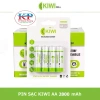 Pin sạc KIWI AA 2.800mAh vỉ 4 - Chính hãng, giá ưu đãi 195.000₫