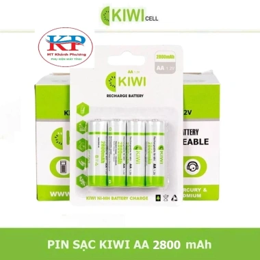 Pin sạc KIWI AA 2.800mAh vỉ 4 - Chính hãng, giá ưu đãi 195.000₫