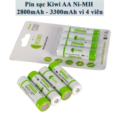 Pin sạc KIWI AA 2.800mAh vỉ 4 - Chính hãng, giá ưu đãi 195.000₫ 3 Pin sạc KIWI AA 2.800mAh vỉ 4 - Chính hãng, giá ưu đãi 195.000₫ 3