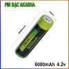 Pin sạc lại Akasha 18.650 4.2V 6.000mAh - Giá chỉ 35.000₫, tiết kiệm năng lượng 2