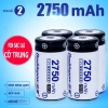 Pin sạc lại Doublepow Size C 2.750mAh dùng cho bình nước nóng, bếp gas - Giá 52.000đ