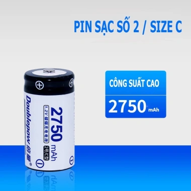 Pin sạc lại Doublepow Size C 2.750mAh dùng cho bình nước nóng, bếp gas - Giá 52.000đ 9