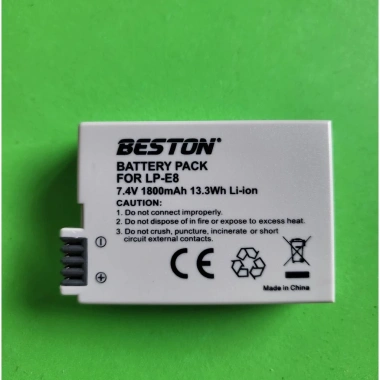 Pin Sạc LP-E8 1.800mAh BESTON cho Canon EOS 550D-700D, Kiss X4-X6i – Giá 193.515₫ 3