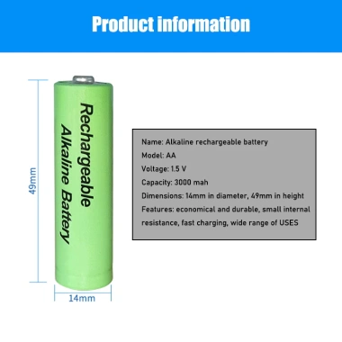 Pin Sạc Nguyên Bản 100% AA 1.5V 3.000mAh/AAA 2.100mAh - Pin Kiềm Cấp Cho Quạt, Đèn Pin - 77.000 VND