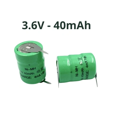 Pin sạc Ni-MH 1.2V‑3.6V đa dung lượng 20‑80mAh, giá chỉ 20.000₫