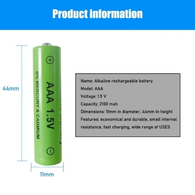 Pin sạc Ni-MH 1.5V AA 3.000mAh + AAA 1.800mAh - Bộ sạc mới, hiệu suất 100%, giá 77.000₫