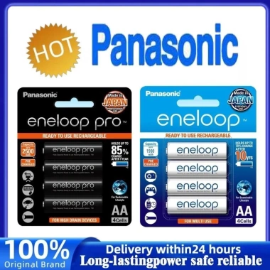Pin sạc Panasonic Eneloop Pro AA/AAA 1.2V Ni-MH 4 gói – Giá 205.100₫, chính hãng