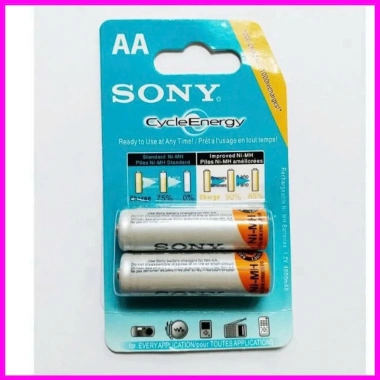 Pin sạc Sony 4.600mAh AA 2A/AAA 3A – Vỉ 2 viên, giá 34.000₫, tiết kiệm năng lượng
