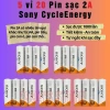 Pin sạc Sony AA 4.600mAh & AAA 4.300mAh 5 vỉ 20 viên - 2A/3A, dùng cho Micro Karaoke, 120k