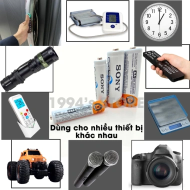 Pin sạc Sony AA 4.600mAh & AAA 4.300mAh 5 vỉ 20 viên - 2A/3A, dùng cho Micro Karaoke, 120k 4