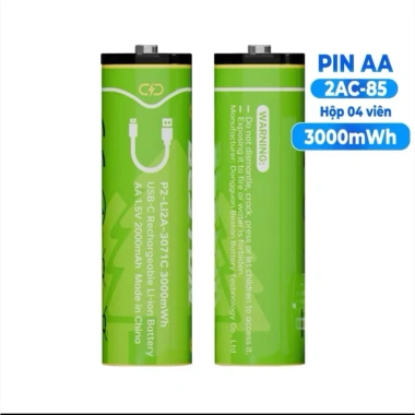 Pin sạc USB-C BESTON AAA 900mWh & AA 3.000mWh - Sạc nhanh an toàn, bền bỉ, giá 192k