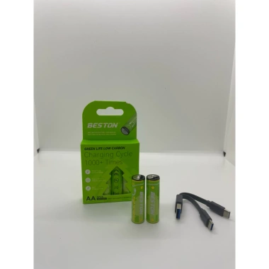 Pin sạc USB-C BESTON AAA 900mWh & AA 3.000mWh - Sạc nhanh an toàn, bền bỉ, giá 192k 5 Pin sạc USB-C BESTON AAA 900mWh & AA 3.000mWh - Sạc nhanh an toàn, bền bỉ, giá 192k 5