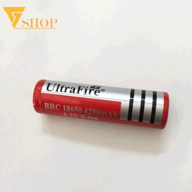 Pin sạc UtraFire 18.650 đỏ 6.800mAh 4.2V - Dung lượng cao, giá chỉ 24.000₫
