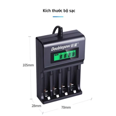 Pin Tiểu Sạc AA Doublepow 3.300mAh Dung Lượng Cao Tự Ngắt cho Micro Karaoke, Điều Khiển, Đồ Chơi - 160.000 VND 2