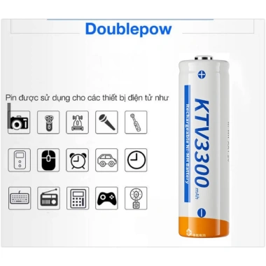 Pin Tiểu Sạc AA Doublepow 3.300mAh Dung Lượng Cao Tự Ngắt cho Micro Karaoke, Điều Khiển, Đồ Chơi - 160.000 VND 6