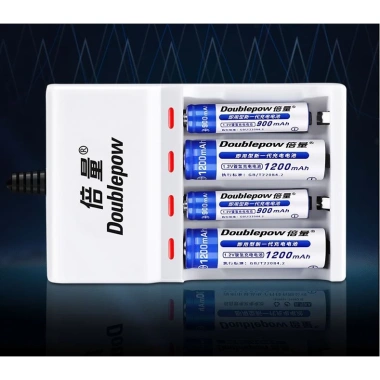 Pin Tiểu Sạc Nhiều Lần AA/AAA Doublepow - Bộ Sạc 1.2V Nhanh, Tiết Kiệm Năng Lượng, Giá 36.000đ 6