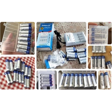Pin Tiểu Sạc Nhiều Lần AA/AAA Doublepow - Bộ Sạc 1.2V Nhanh, Tiết Kiệm Năng Lượng, Giá 36.000đ 7