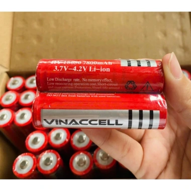 Pin Vinaccell HY 18.650 7.800mAh 3.7V - Pin sạc Li-ion cho đèn pin, loa Bluetooth, quạt mini, chỉ 20.000₫