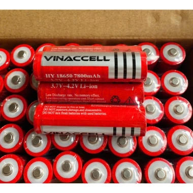 Pin Vinaccell HY 18.650 7.800mAh 3.7V - Pin sạc Li-ion cho đèn pin, loa Bluetooth, quạt mini, chỉ 20.000₫