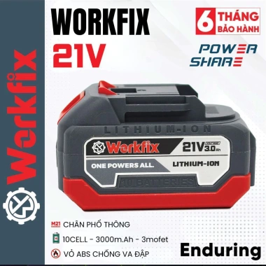 Pin Workfix 10cel ABS Chân Phổ Thông - Độ Bền Cao, Giá Ưu Đãi 308.000 VNĐ 3
