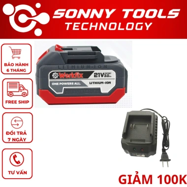 Pin Workfix 10cel ABS Chân Phổ Thông - Độ Bền Cao, Giá Ưu Đãi 308.000 VNĐ 7