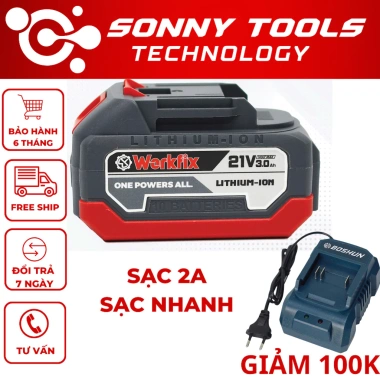 Pin Workfix 10cel ABS Chân Phổ Thông - Độ Bền Cao, Giá Ưu Đãi 308.000 VNĐ 8