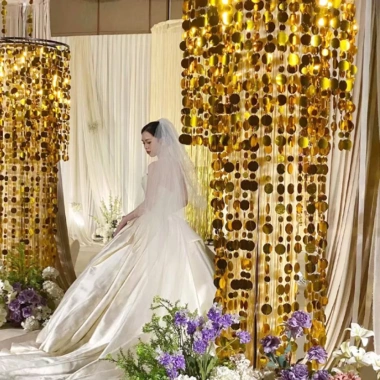 PIXELSKY Dây Hạt Sequin Bạc 1m Kim Sa Lấp Lánh - Trang Trí Rèm Giấy PVC 5 PIXELSKY Dây Hạt Sequin Bạc 1m Kim Sa Lấp Lánh - Trang Trí Rèm Giấy PVC 5