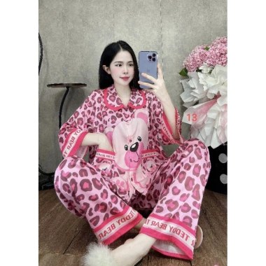 Pizama trẻ em size 40-60 cổ bèo, quần dài tay, áo phom cánh dơi - Giá chỉ 149.000₫ 4