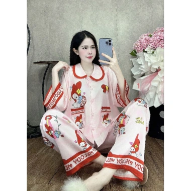 Pizama trẻ em size 40-60 cổ bèo, quần dài tay, áo phom cánh dơi - Giá chỉ 149.000₫ 9