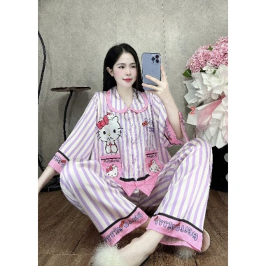 Pizama trẻ em size 40-60 cổ bèo, quần dài tay, áo phom cánh dơi - Giá chỉ 149.000₫ 10