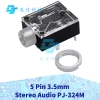 PJ324 5 Pin 3.5mm Âm Thanh Jack PCB, Dùng cho Tai Nghe Đai Ốc - Giá 16.276 VND