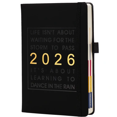 Planner 2.026 Hàng tuần & Hàng tháng Kawaii A5 - Sổ giấy da PU VPP, 166.400₫