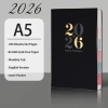 Planner A5 bìa mềm da Tiếng Anh 2.026 - Lịch năm, tuần, ngày, sổ tay có túi sau, dành cho sinh viên & văn phòng phẩm - Giá chỉ 36.000₫ 10