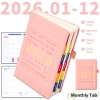 Planner A5 Vintage 2.026: Sổ tay Da PU Hàng ngày, tuần, tháng, Quà tặng Lịch trình, Giá 189.000 VNĐ 3