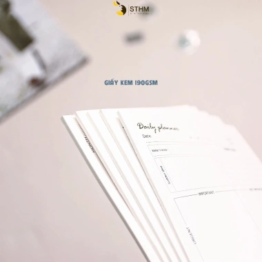 Planner STHM CT Daily Weekly Monthly - Giấy kem 190gsm 145x205mm, Đặt đứng, Giá 30.000đ 5 Planner STHM CT Daily Weekly Monthly - Giấy kem 190gsm 145x205mm, Đặt đứng, Giá 30.000đ 5