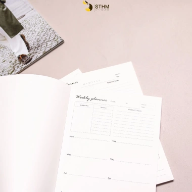 Planner STHM CT Daily Weekly Monthly - Giấy kem 190gsm 145x205mm, Đặt đứng, Giá 30.000đ 6 Planner STHM CT Daily Weekly Monthly - Giấy kem 190gsm 145x205mm, Đặt đứng, Giá 30.000đ 6