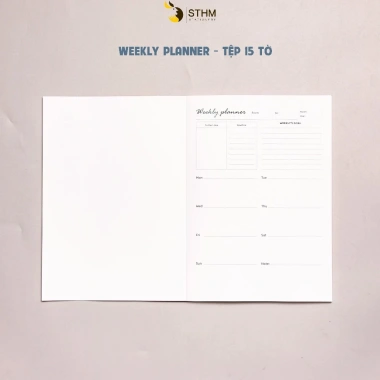 Planner STHM CT Daily Weekly Monthly - Giấy kem 190gsm 145x205mm, Đặt đứng, Giá 30.000đ 12 Planner STHM CT Daily Weekly Monthly - Giấy kem 190gsm 145x205mm, Đặt đứng, Giá 30.000đ 12