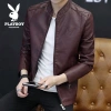 Playboy Áo Khoác Bóng Chày Da Lót Lông Cừu Dày Dặn, Ôm Đẹp, Thời Trang Nam – 511.329 VND 4