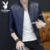 Playboy Áo Khoác Bóng Chày Da Lót Lông Cừu Dày Dặn, Ôm Đẹp, Thời Trang Nam – 511.329 VND 8