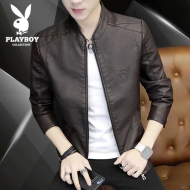 Playboy Áo Khoác Bóng Chày Da Lót Lông Cừu Dày Dặn, Ôm Đẹp, Thời Trang Nam – 511.329 VND