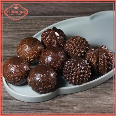 [PLUMHOME] Gỗ Đàn Hương Cầm Tay Cứu Trợ Quả Óc Chó - Massage, Tập Thể Dục, Đồ Chơi Sức Khỏe - 94.248 VND 3