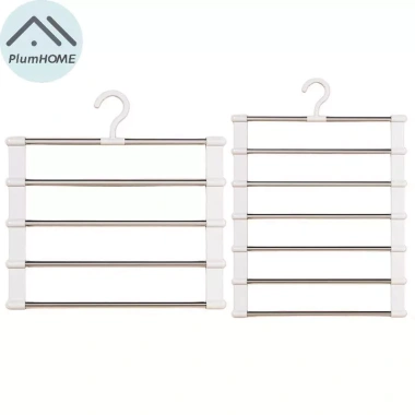 PlumHOME Móc Treo Quần Inox Gập Lại, Tiết Kiệm Không Gian Tủ Quần Áo 9 PlumHOME Móc Treo Quần Inox Gập Lại, Tiết Kiệm Không Gian Tủ Quần Áo 9