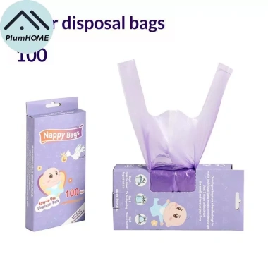PlumHOME Túi Đựng Rác Di Động 100/200 Túi Nappy Dùng Một Lần, Thơm, Vệ Sinh Nữ Tính - Giá 97.350 VND