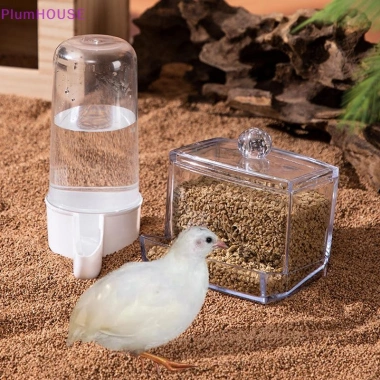 Plumhouse Rutin Gà Tự Động Ăn Thức Ăn, Hộp Đựng Gia Cầm Dung Tích Lớn Chống Lật, Trong Suốt, Giá 48,840 VND