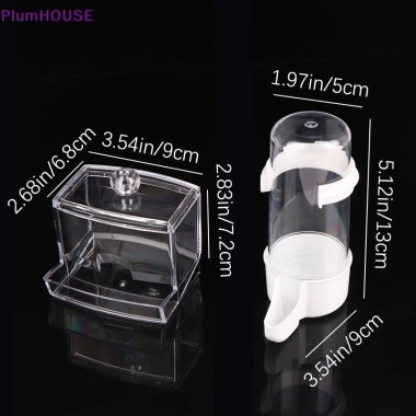 Plumhouse Rutin Gà Tự Động Ăn Thức Ăn, Hộp Đựng Gia Cầm Dung Tích Lớn Chống Lật, Trong Suốt, Giá 48,840 VND